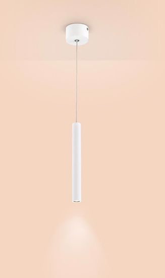 Isyluce affralux pendant light led white parallelepiped above island/peninsula kitchen