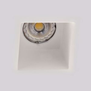 Isyluce square recessed spotlight in gypsum for false ceiling