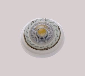 Isyluce round recessed spotlight in gypsum for false ceiling