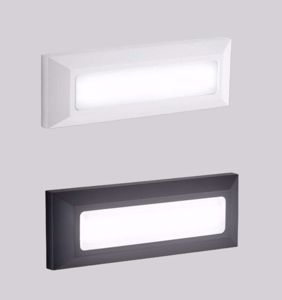 Isyluce lampada segnapasso per esterno ip65 led 4w 4000k cover bianco antracite intercambiabile