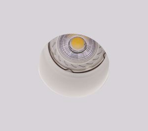 Isyluce round recessed spotlight in gypsum for false ceiling