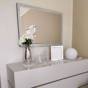 wall mirror cristals 70x100 elegant contemporay design