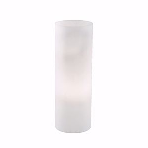 Ideal lux edo bedside lamp white glass tl1 35cm