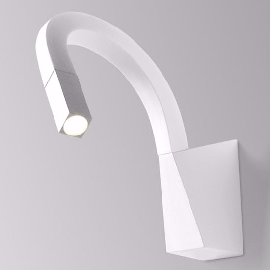 Linea light snake led adjustable wall lamp for bedroom white