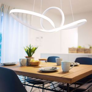 Mazzola luce lampadario bianco per soggiorno design moderno led 27w 4000k dimmerabile