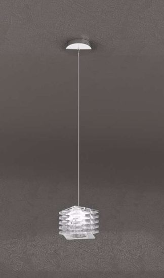 Top light rubik glass pendant
