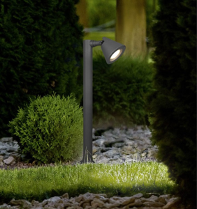 Paletto da giardino moderno luce orientabile ip44 grigio antracite