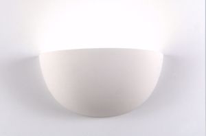 Isyluce wall lamp white ceramic l32cm paintable
