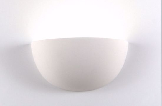 Isyluce wall lamp white ceramic l32cm paintable
