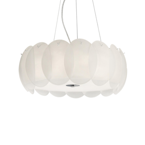 Ovalino sp8 ideal lux lampadario design moderno vetri satinati