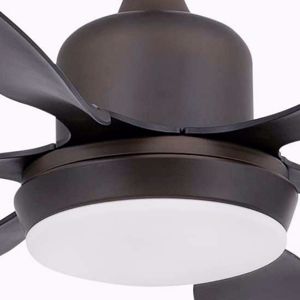Tilos ceiling fan with blades and light