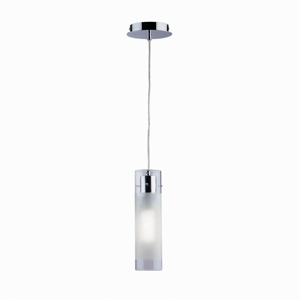 Flam small lampadario per isola cucina vetro cilindro  ideal lux