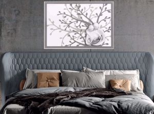 Sacred holy family and tree of life  for bedroom 70x48 grey-white 