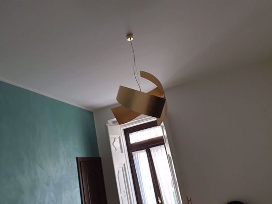 Marchetti lighting ella suspension ø65 golden 3-light lamp