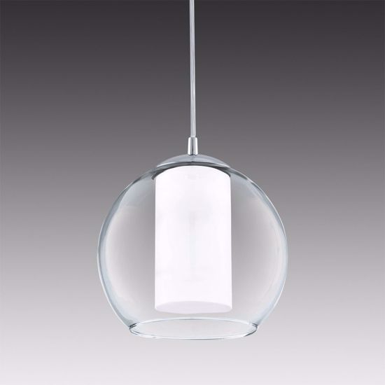 Eglo bolsano modern suspension 1 light with glass sphere