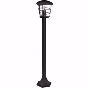 Eglo aloria outdoor pedestal black lantern garden 94cm