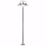 Eglo steel outdoor pedestal lamp 220cm 3 lights