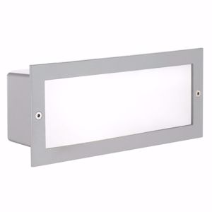 Eglo recessed wall pathmarkers grey rectangular for outdoor