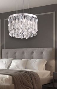 Eglo calaonda elegant contemporary chandelier round shape