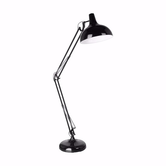 Metal floor lamp swivelling lamp black design