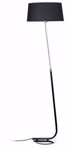 Faro hotel floor lamp black structure and black shade