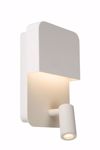 Modern white bedside table lamp for bedroom  with usb charger 