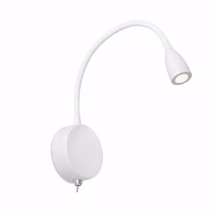 Wall lamp with clip adjustable led white