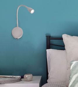 Wall lamp with clip adjustable led white